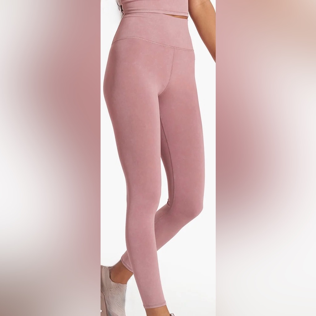 New With Tags Vuori Washed Studio Legging Gray Washed Marsala Ladies Large Nwt